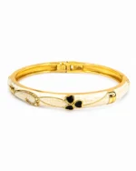 Ivory Clover Enamel Kada - Image 3