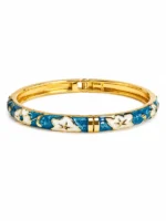 Azure Bloom Enamel Kada - Image 3
