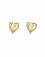 Opal Heart Studs - Image 3