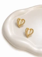 Opal Heart Studs - Image 2