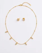 Elora Crystal Charm Chain Set - Image 3