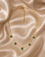 Elora Emerald Charm Chain Set - Image 2