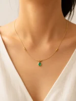 Elora Emerald Drop Chain