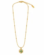 Cube Crystal Pendant Chain - Image 2