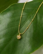 Elora Cube Crystal Pendant Chain - Image 3