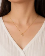 Elora Cube Crystal Pendant Chain