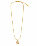 Elora Cube Crystal Pendant Chain - Image 2
