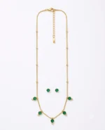 Elora Emerald Charm Chain Set - Image 4