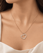 Heart Crystal Pendant Chain - Image 2